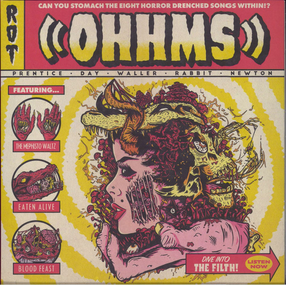 Ohhms Rot - Red / Yellow vinyl UK vinyl LP album (LP record) CRR165V