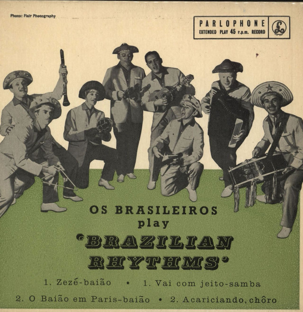 Os Brasileiros Brazilian Rhythms UK Promo 7" vinyl single (7 inch record / 45) GEP8683