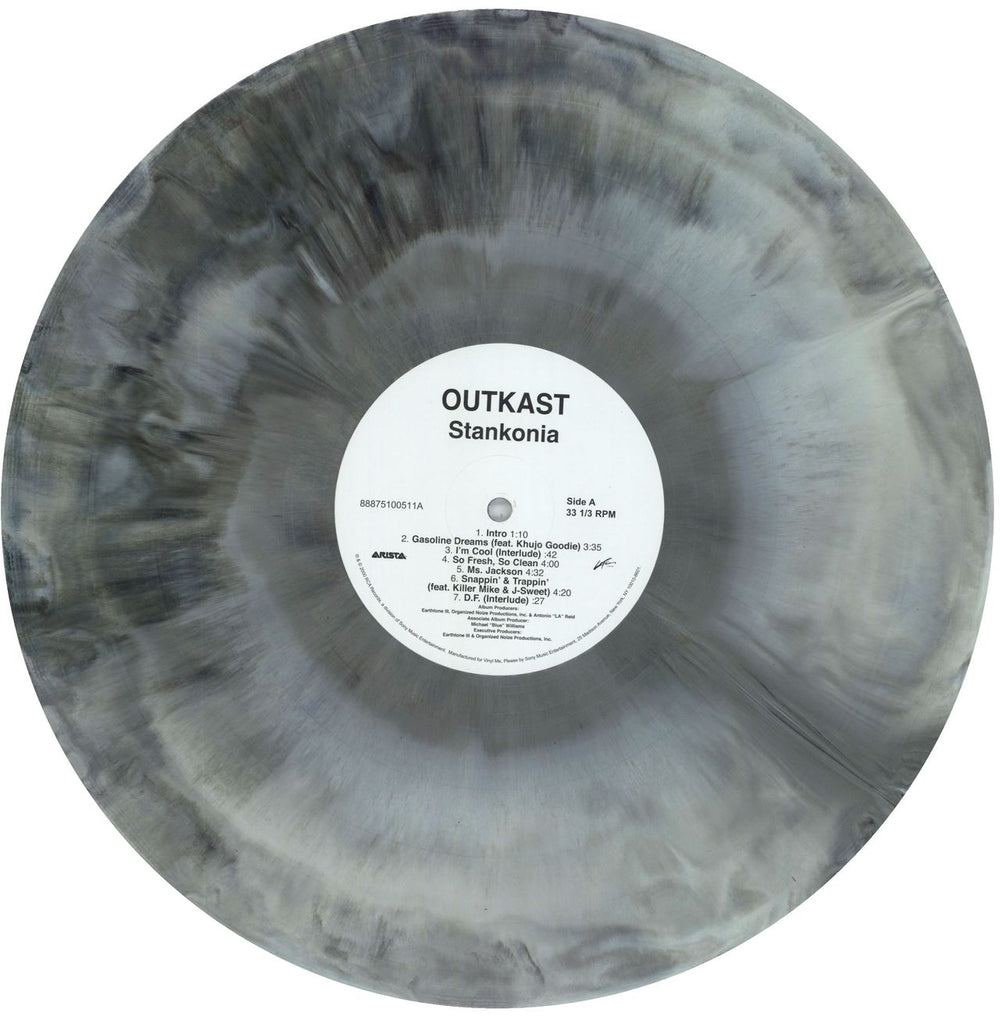 Outkast Stankonia - Black And White Galaxy Swirl Vinyl US 2-LP vinyl record set (Double LP Album) OUT2LST819803