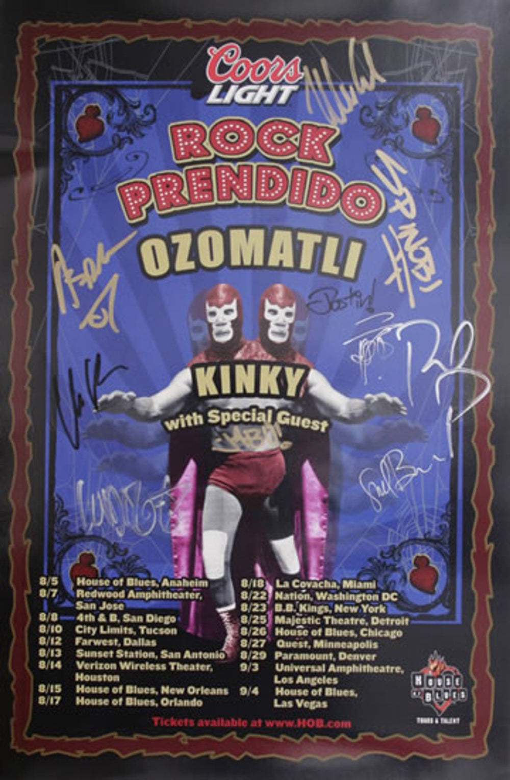 Ozomatli 2004 Rock Prendido Tour Poster US poster