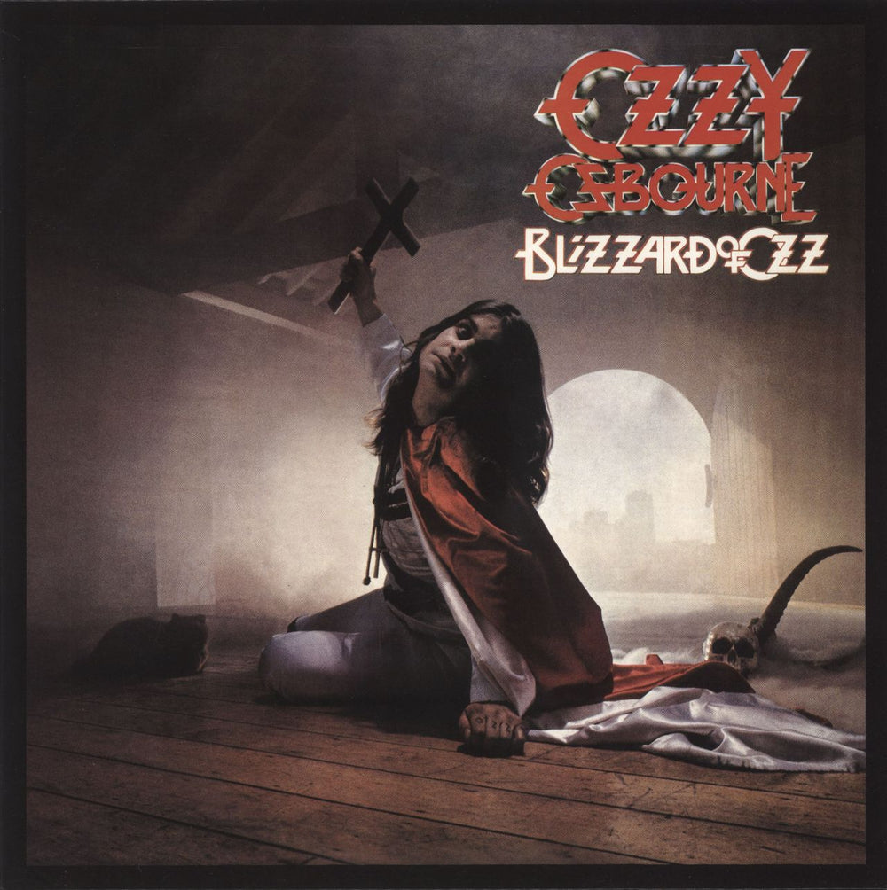 Ozzy Osbourne Blizzard Of Ozz - Silver & Red Swirl Vinyl UK vinyl LP album (LP record) 19439812511