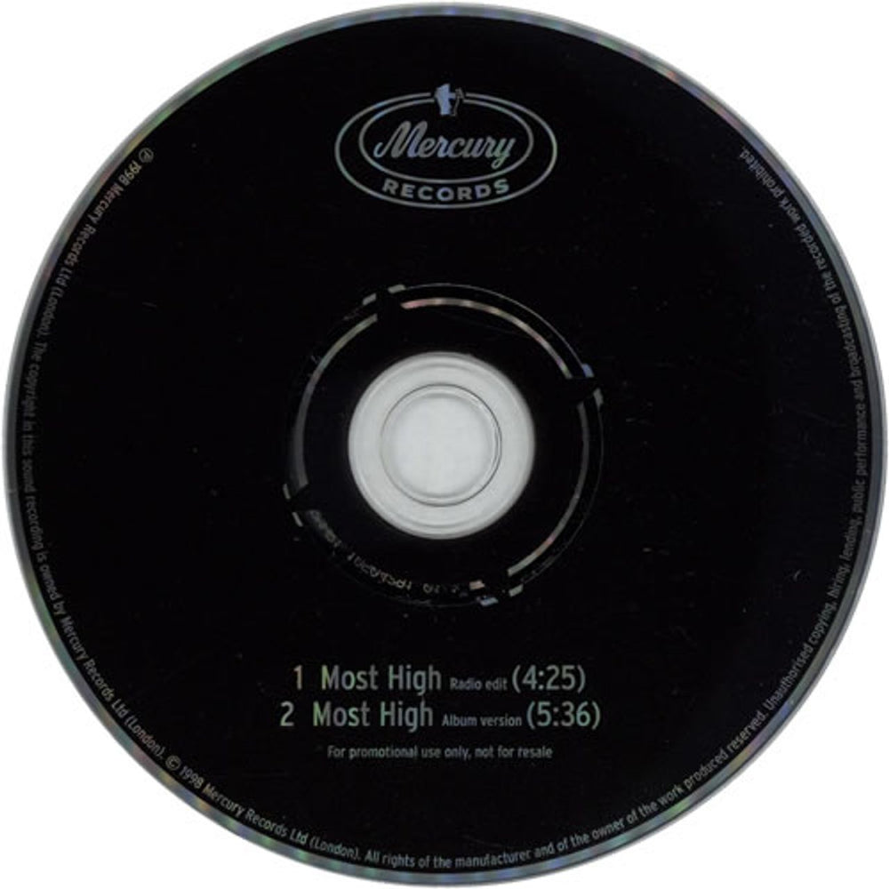 Page & Plant Most High UK Promo CD single (CD5 / 5") P&PC5MO108966