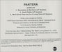 Pantera Sampler US Promo CD single (CD5 / 5") PANC5SA153629