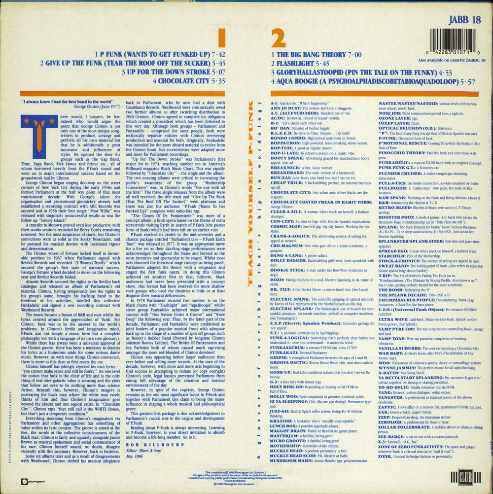 Parliament Uncut Funk - The Bomb (The Best Of Parliament) UK vinyl LP album (LP record)