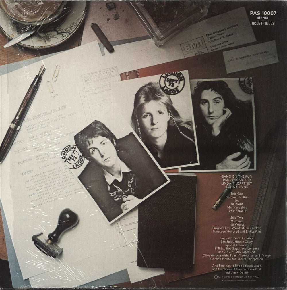 Paul McCartney and Wings Band On The Run - Nimbus Supercut - Shrink UK vinyl LP album (LP record)