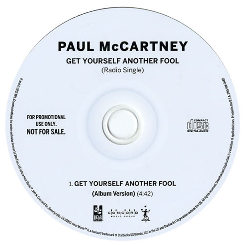 Paul McCartney and Wings Get Yourself Another Fool US Promo CD single (CD5 / 5") PRO-HM-0488