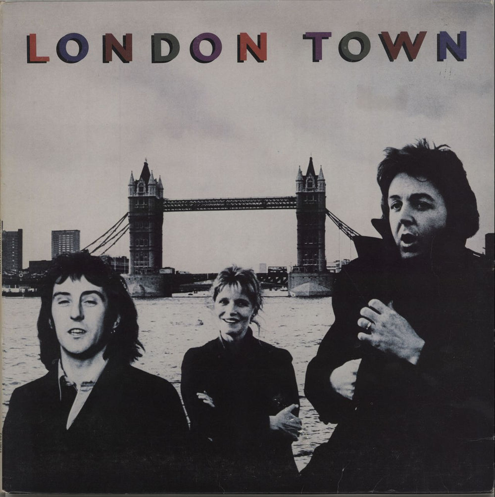 Paul McCartney and Wings London Town + Poster UK vinyl LP album (LP record) PAS10012