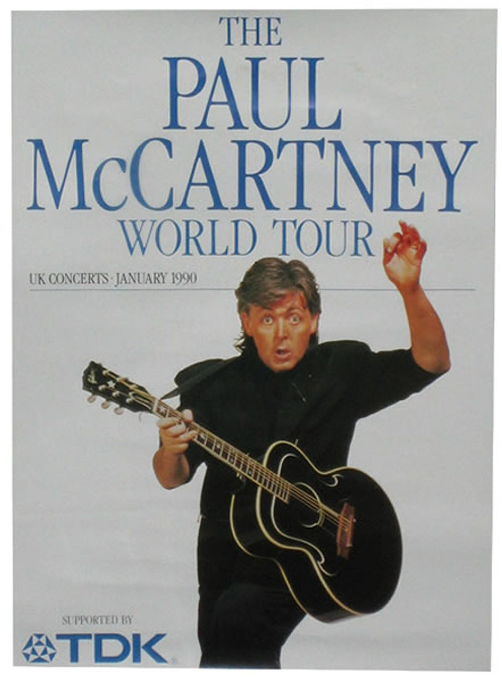 Paul McCartney and Wings The Paul McCartney World Tour - Poster UK Promo poster 23 X 16.5