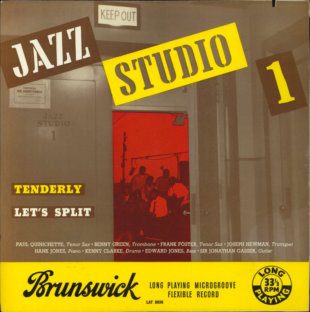 Paul Quinichette Jazz Studio 1 UK vinyl LP album (LP record) LAT8036