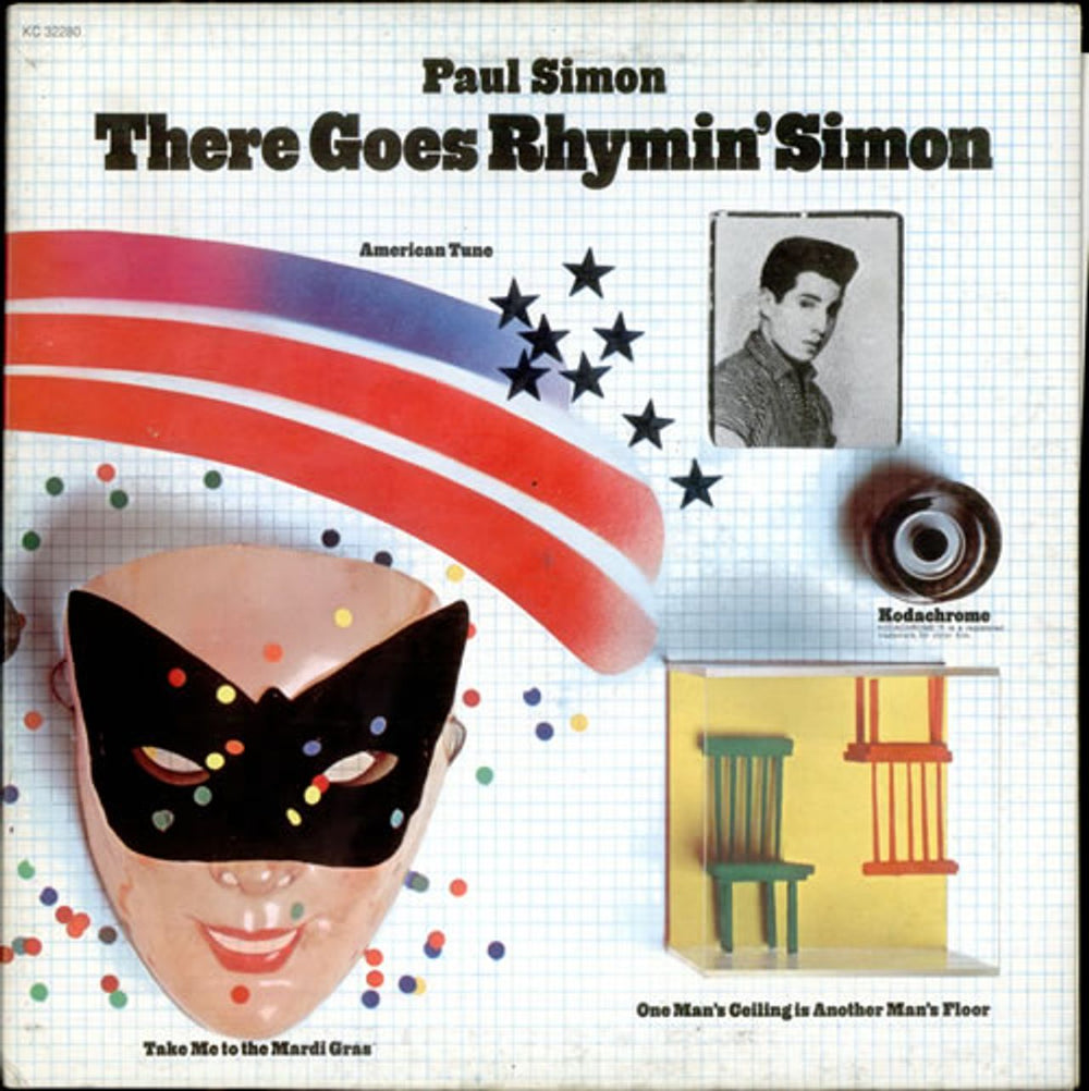 Paul Simon There Goes Rhymin' Simon US vinyl LP album (LP record) KC32280