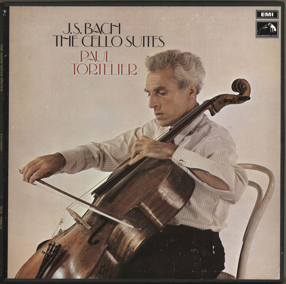 Paul Tortelier The Bach Cello Suites UK Vinyl Box Set SLS.798/3