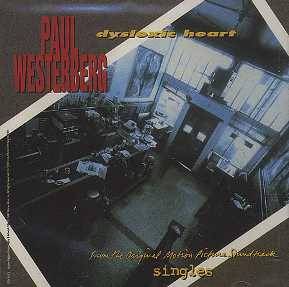 Paul Westerberg Dyslexic Heart US Promo CD single (CD5 / 5") ESK4479