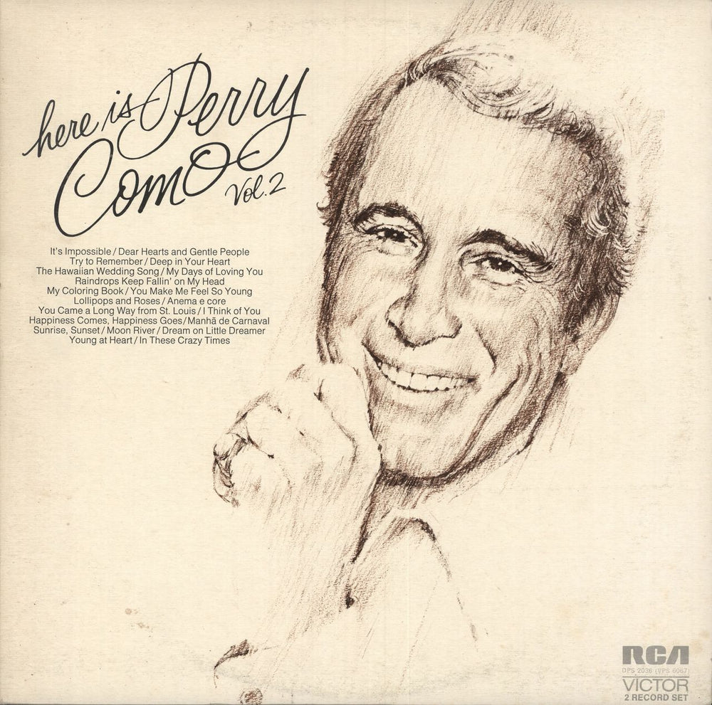 Perry Como Here Is Perry Como Vol. 2 UK 2-LP vinyl record set (Double LP Album) DPS2036