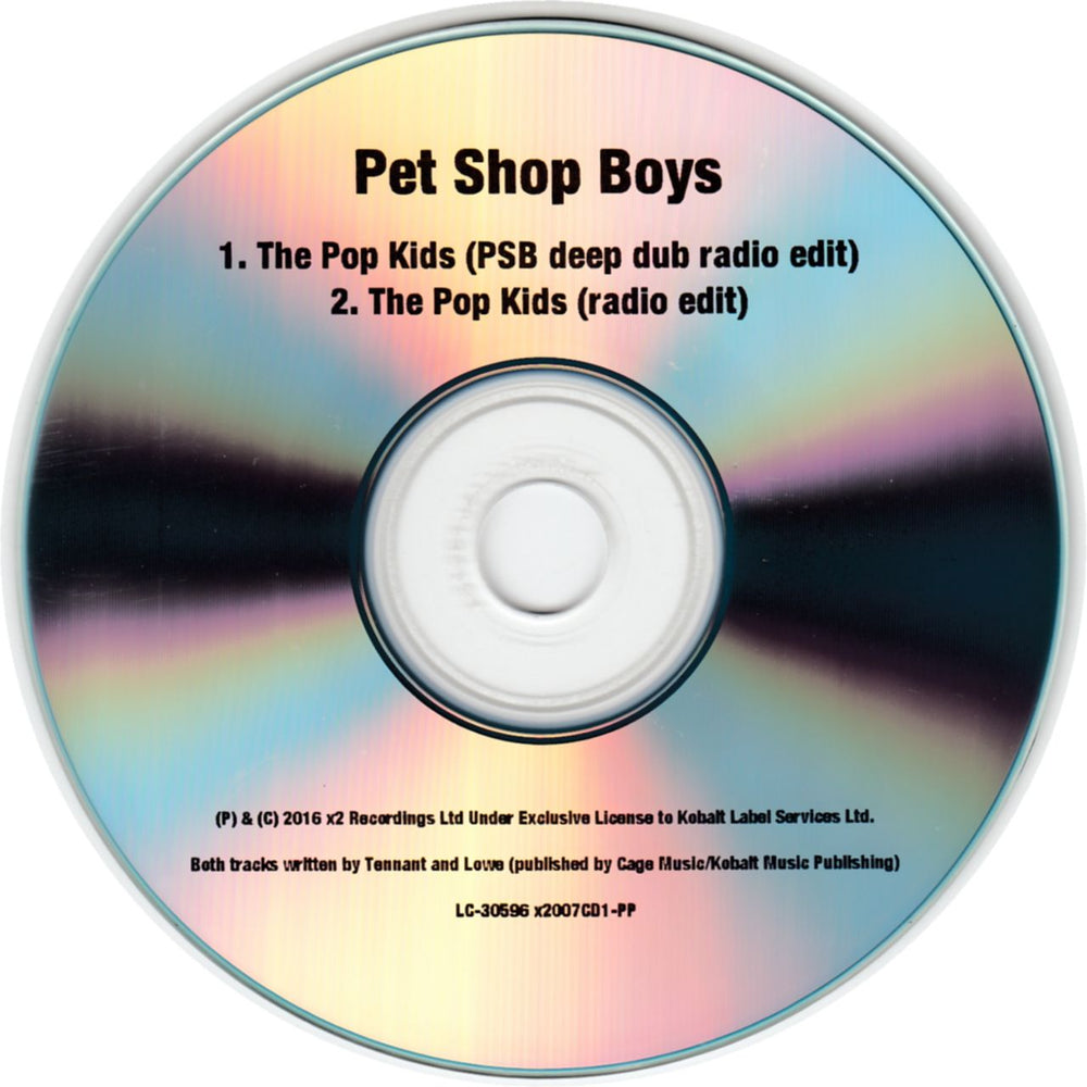 Pet Shop Boys The Pop Kids - Remixed - Withdrawn UK Promo CD-R acetate