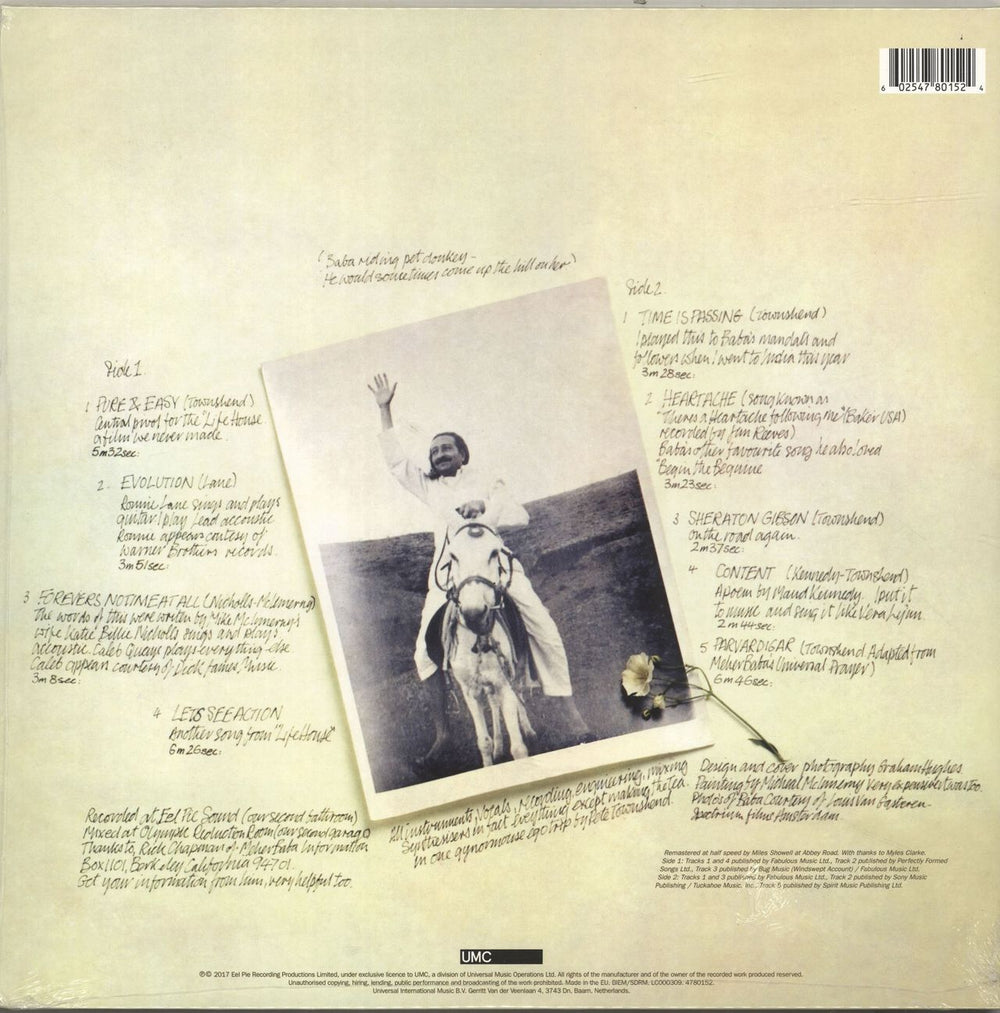 Pete Townshend Who Came First - White Vinyl - Sealed UK vinyl LP album (LP record) 602547801524