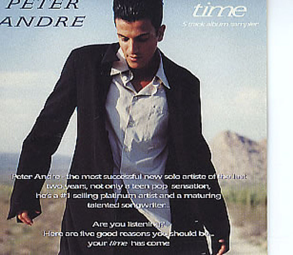 Peter Andre Time - 5-track Sampler UK Promo CD single (CD5 / 5") MUSH18CDP