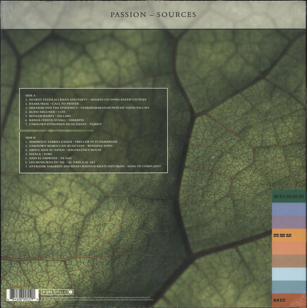 Peter Gabriel Passion - Sources - 180gm UK vinyl LP album (LP record) 884108005590