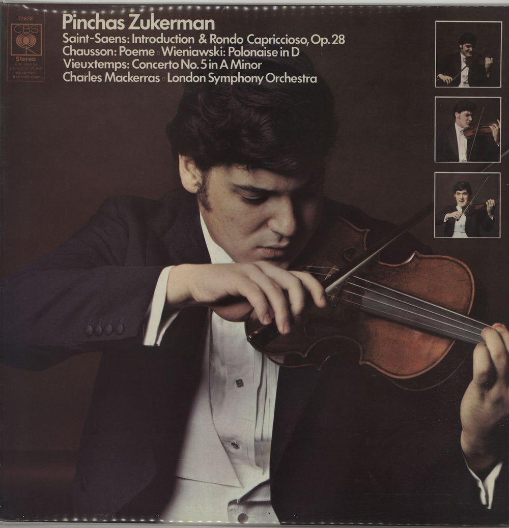 Pinchas Zukerman Pinchas Zuckerman Recital UK vinyl LP album (LP record) 72828