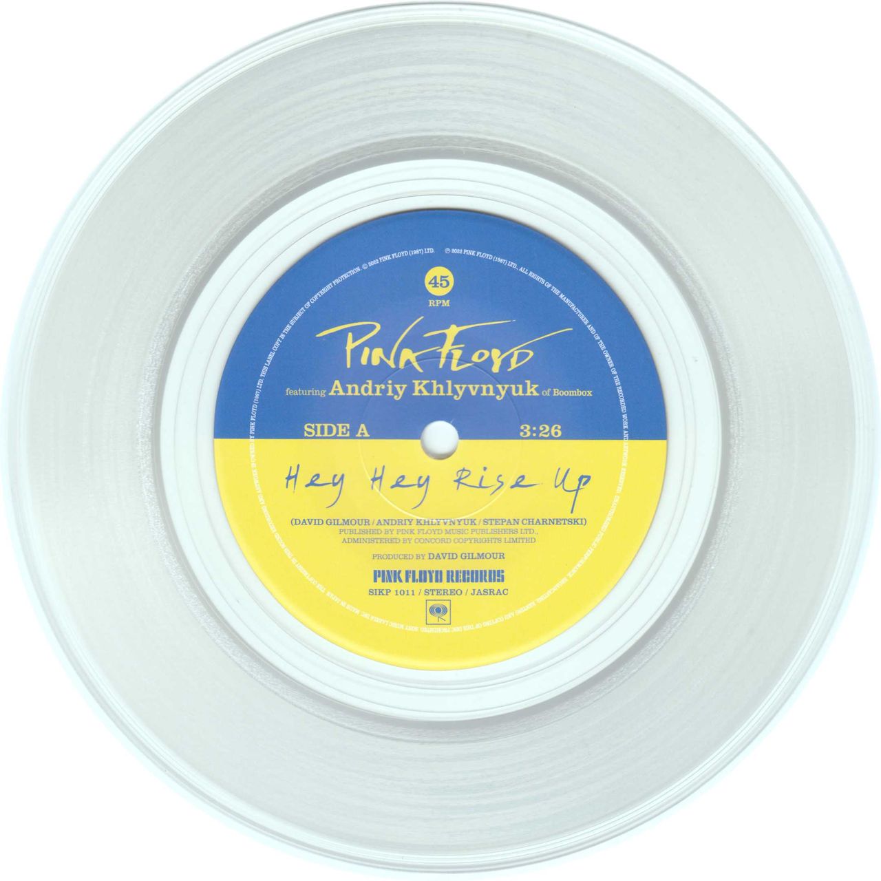 Pink Floyd Hey Hey Rise Up - Clear Vinyl Japanese 7 vinyl — RareVinyl.com