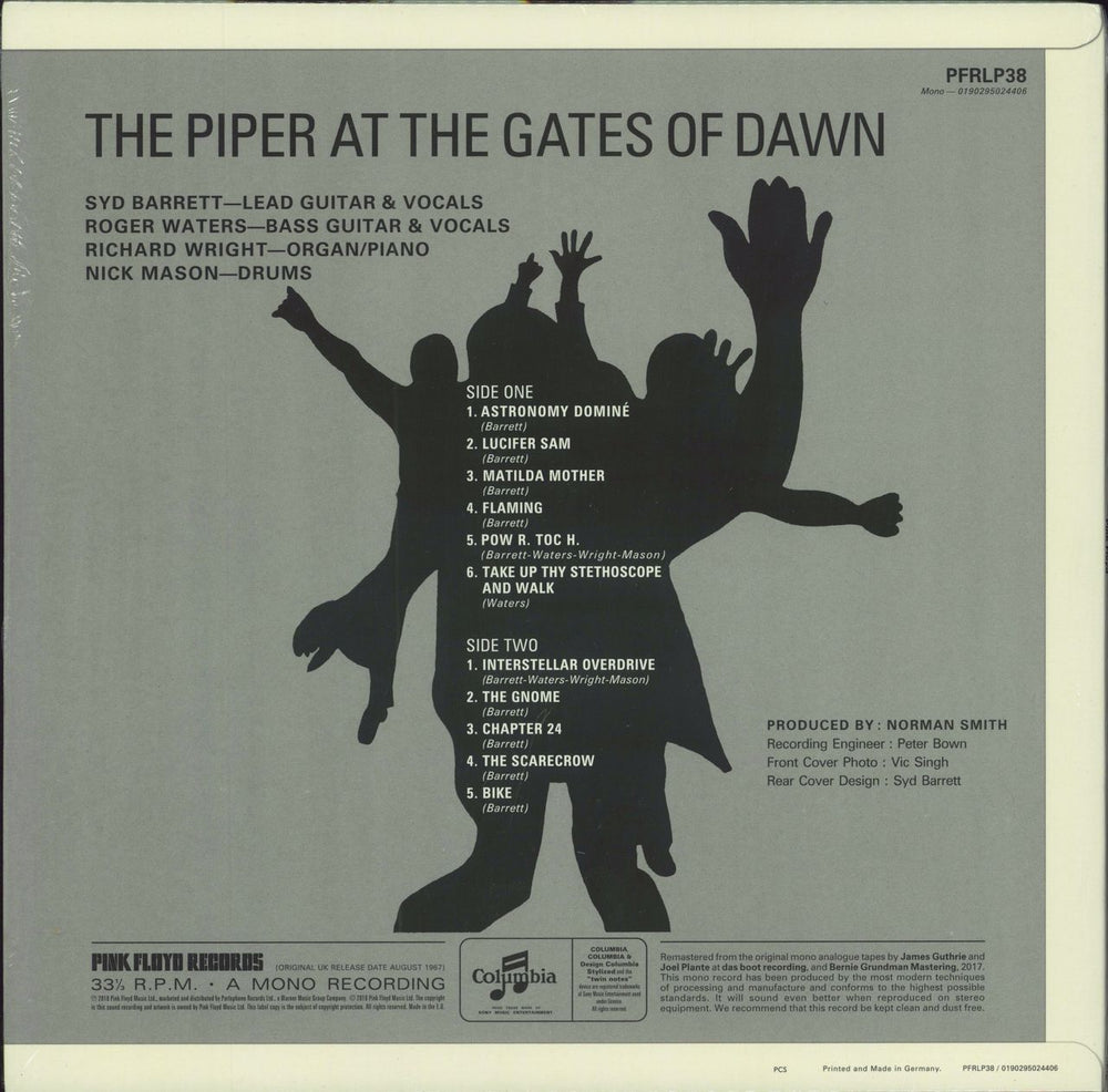 Pink Floyd The Piper At The Gates Of Dawn - Mono Mix UK vinyl LP album (LP record) 190295024406