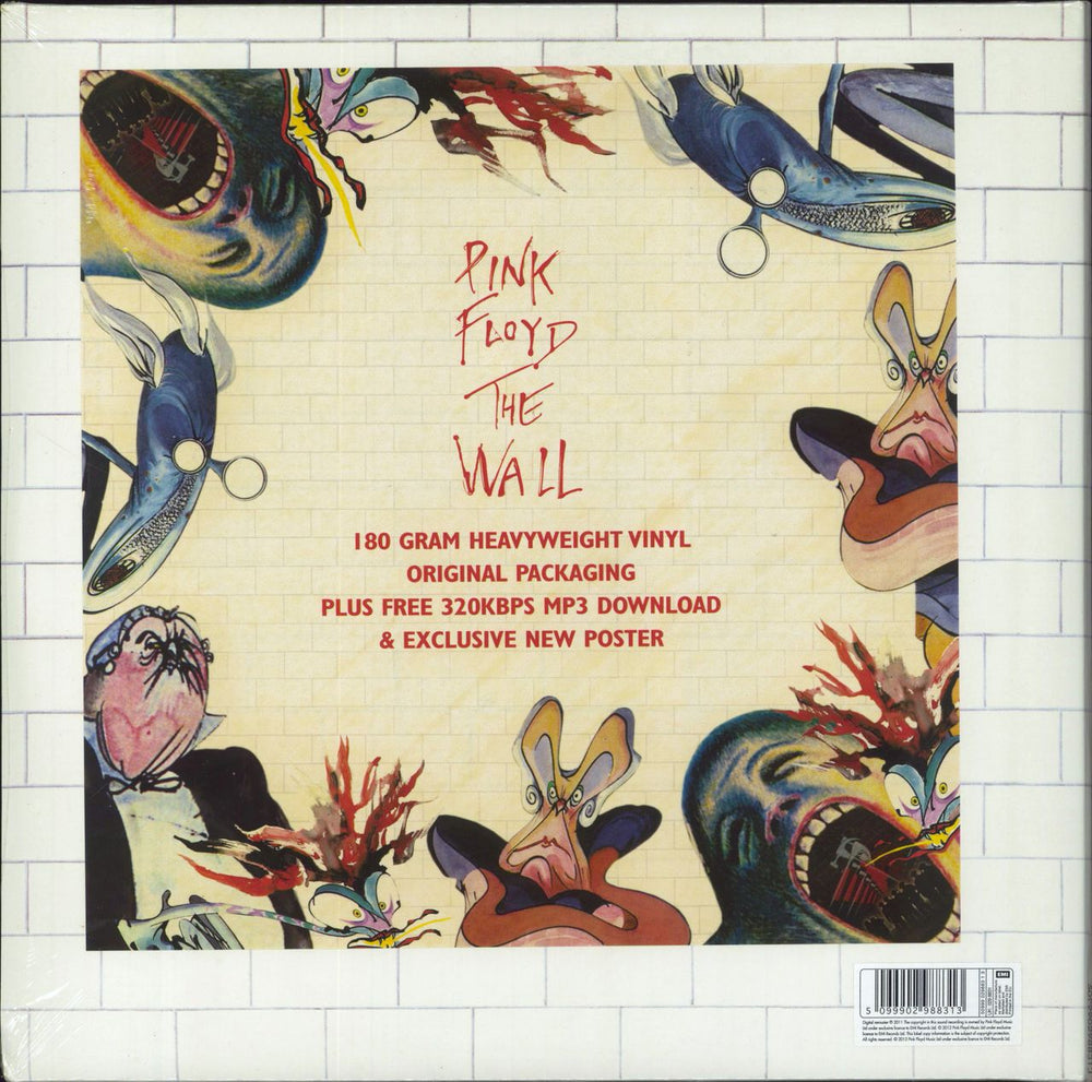 Pink Floyd The Wall - 180 Gram - Sealed UK 2-LP vinyl record set (Double LP Album) 5099902988313