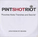 Pint Shot Riot Punches Kicks Trenches And Swords UK Promo CD-R acetate CD-R ACETATE