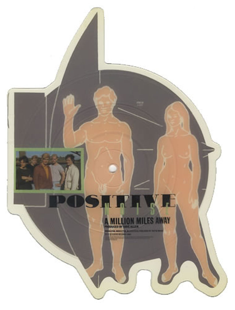 Positive Noise A Million Miles Away UK shaped picture disc (picture disc vinyl record) STAK22