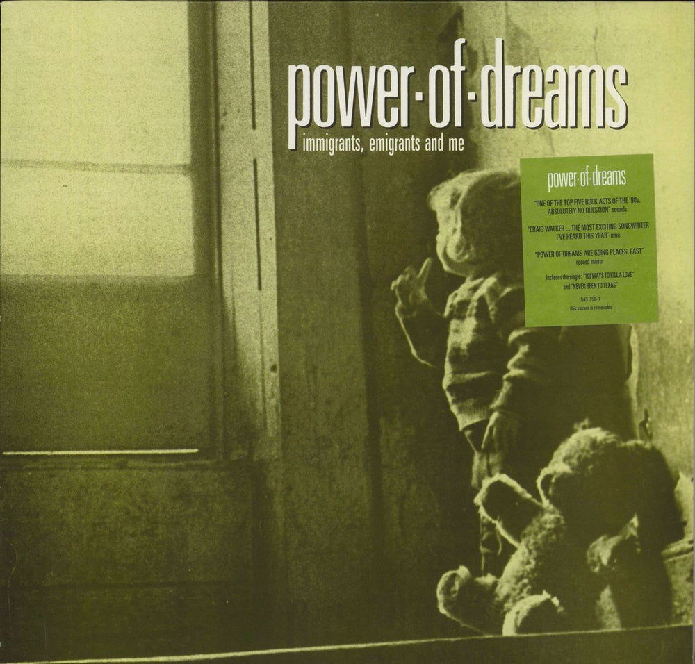 Power Of Dreams Immigrants, Emigrants And Me UK vinyl LP album (LP record) 843258-1