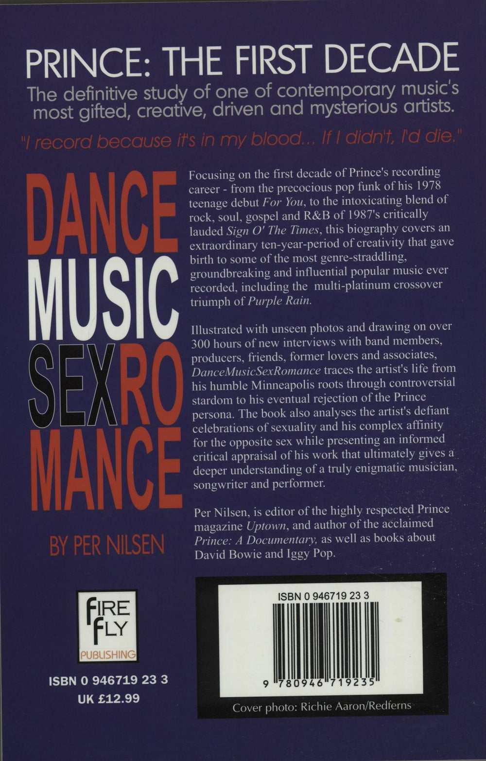 Prince DanceMusicSexRomance - The First Decade UK book PRIBKDA657786
