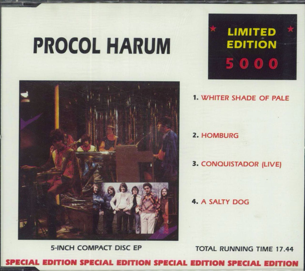 Procol Harum White Shade Of Pale UK CD single (CD5 / 5") CD3-14