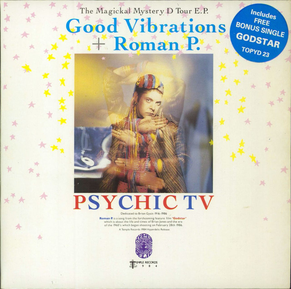 Psychic TV Good Vibrations - Double Pack - Hype Stickered UK 7" vinyl single (7 inch record / 45) TOPYD23