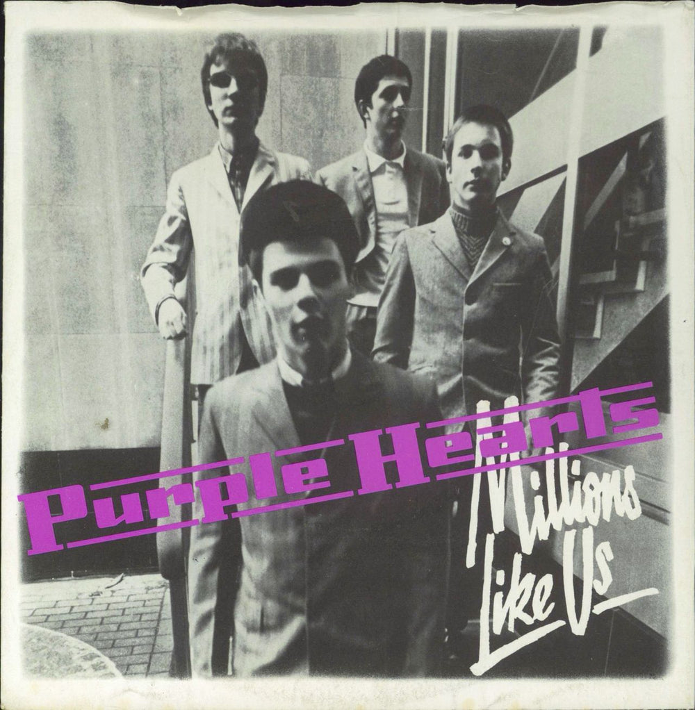 Purple Hearts Millions Like Us + Sleeve - EX UK 7" vinyl single (7 inch record / 45) FICS003