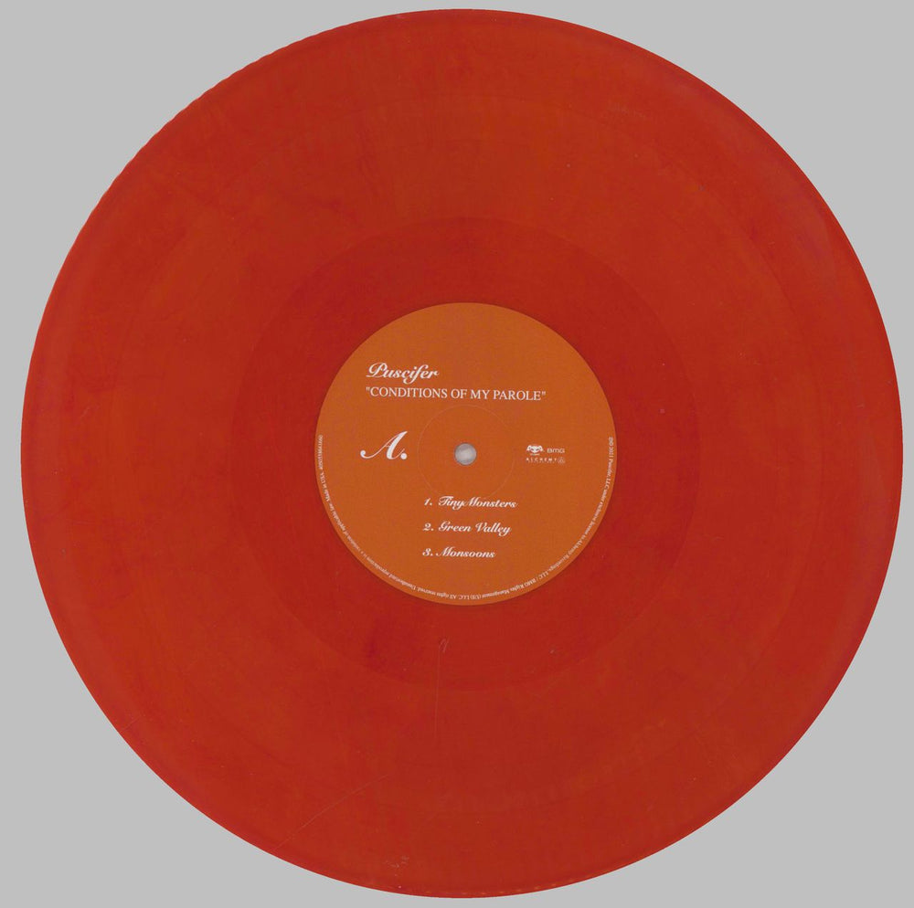 Puscifer Conditions of My Parole - Orange with Red and Yellow Swirl Vinyl UK 2-LP vinyl record set (Double LP Album) PF72LCO826478
