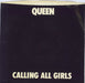 Queen Calling All Girls US 7" vinyl single (7 inch record / 45) 7-69981