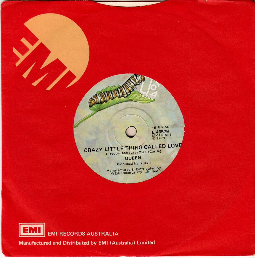 Queen Crazy Little Thing Called Love Australian 7" vinyl single (7 inch record / 45) E46579