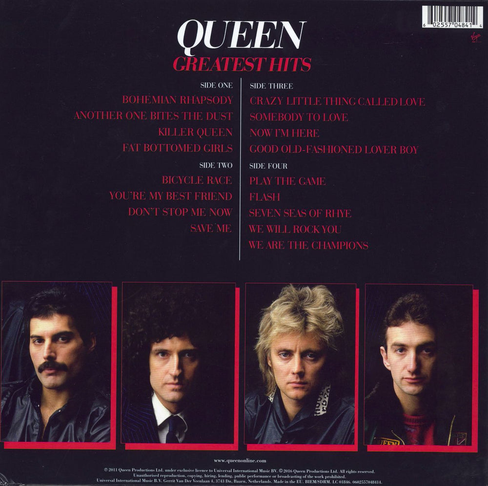 Queen Greatest Hits - 180gm - Stickered UK 2-LP vinyl record set (Double LP Album) 602557048414