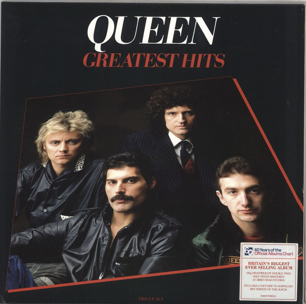 Queen Greatest Hits - 180gm Vinyl - Open Shrink UK 2-LP vinyl record set (Double LP Album) 0602557048414