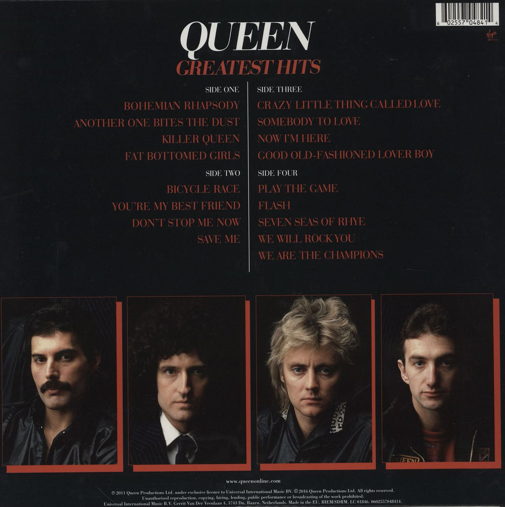 Queen Greatest Hits - 180gm Vinyl - Open Shrink UK 2-LP vinyl record set (Double LP Album) 602557048414