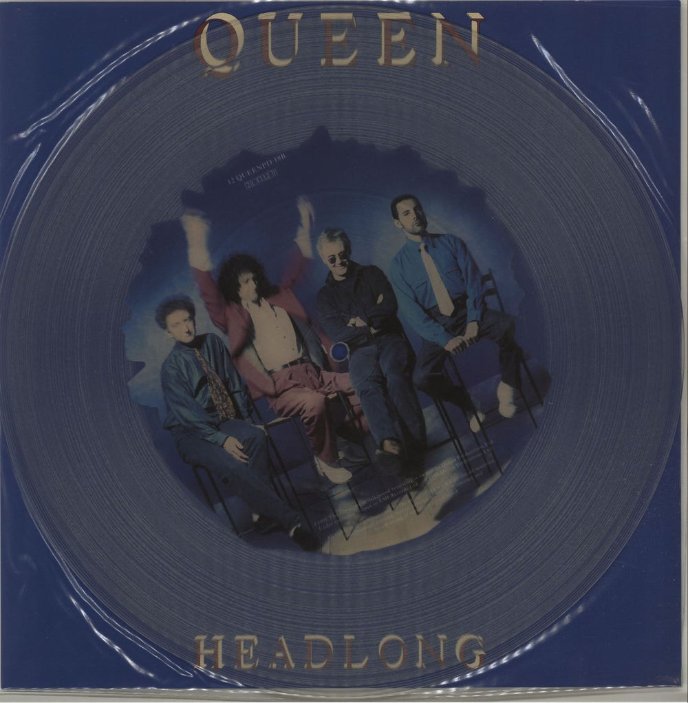 Queen Headlong + Insert - EX UK 12" vinyl picture disc (12 inch picture record) 12QUEENPD18