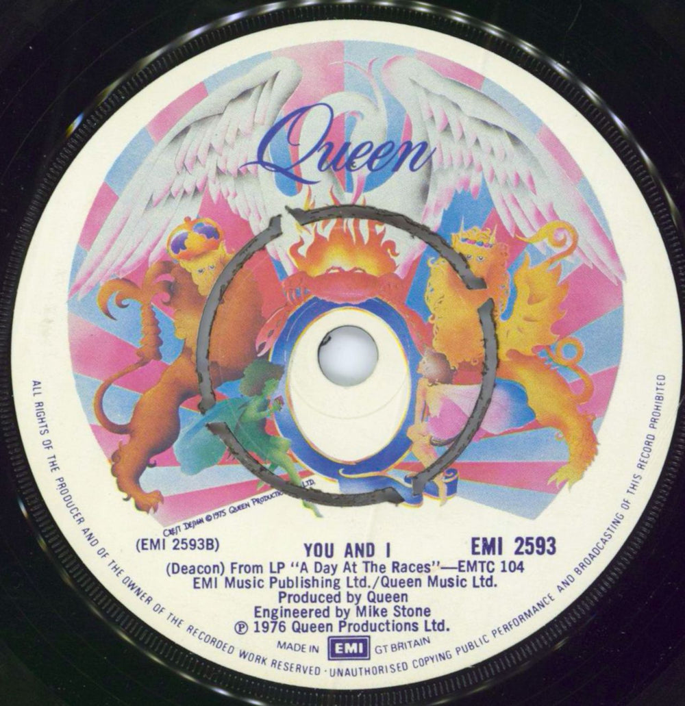 Queen Tie Your Mother Down UK 7" vinyl single (7 inch record / 45) QUE07TI100296