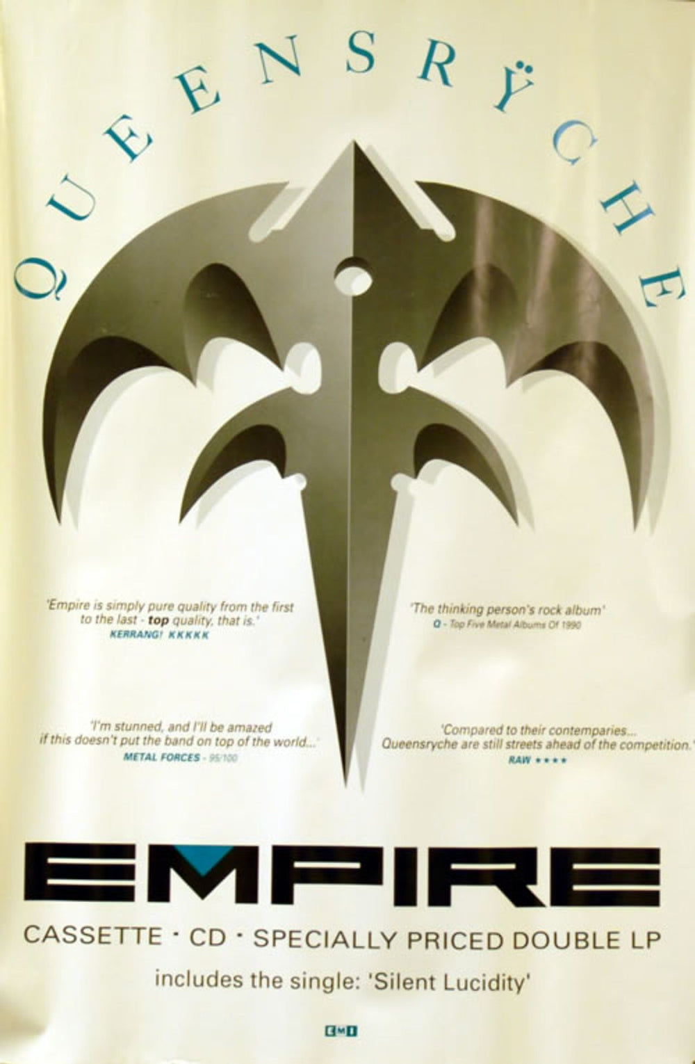 Queensryche Empire UK Promo poster 20 X 30