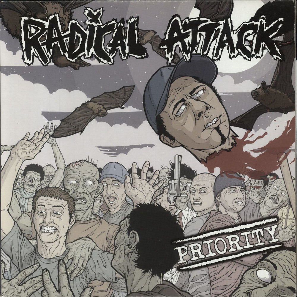 Radical Attack Priority - Clear vinyl Canadian vinyl LP album (LP record) ADDICT01