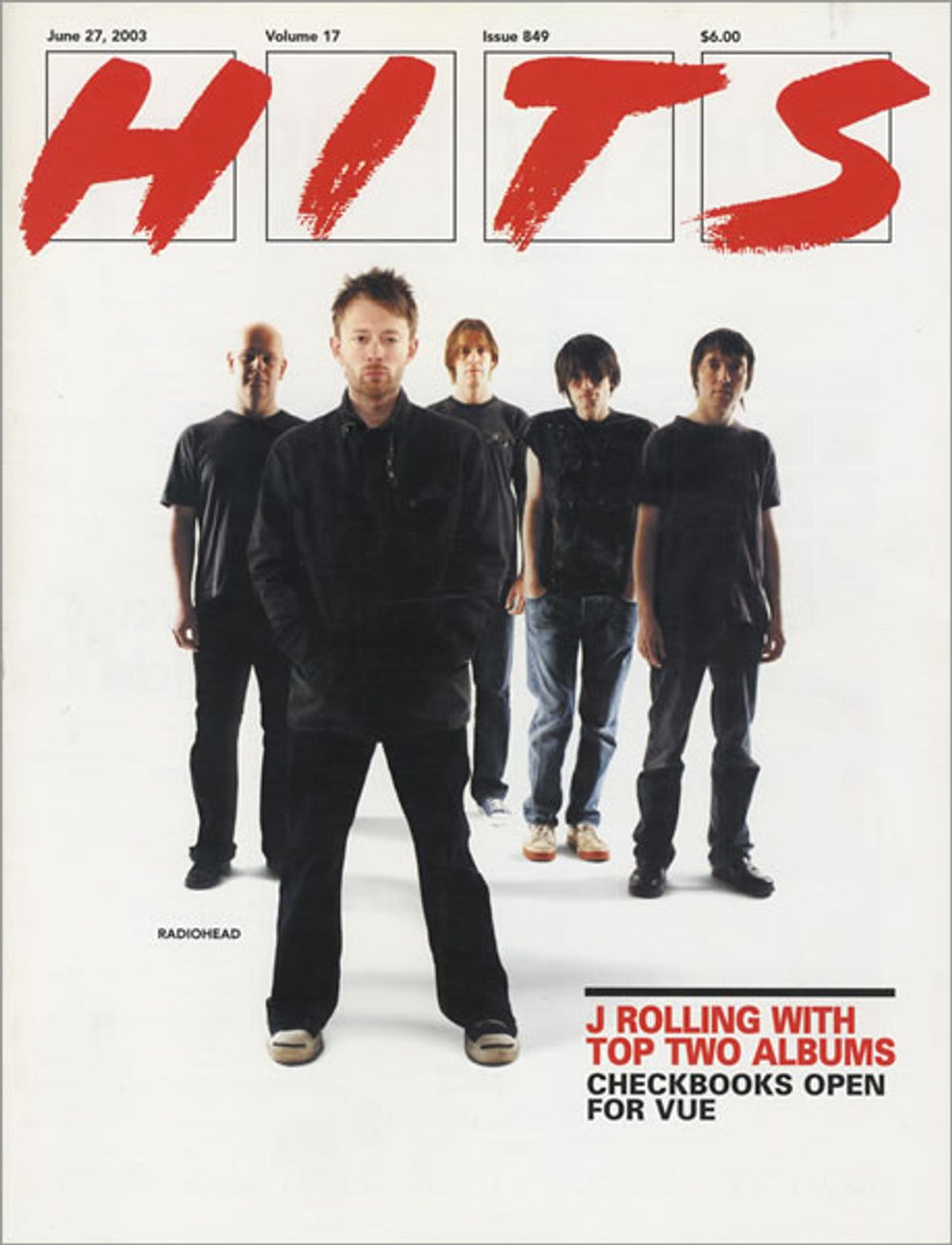 Radiohead Hits US magazine ISSUE 849