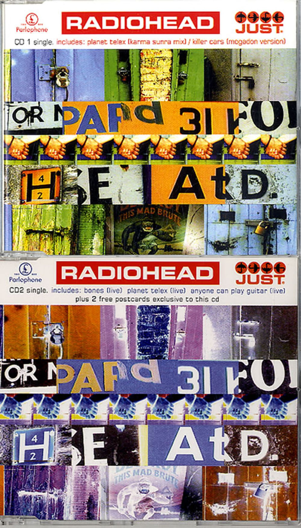 Radiohead Just - Limited Edition Pack UK 2-CD single set (Double CD single) R-H2SJU237730