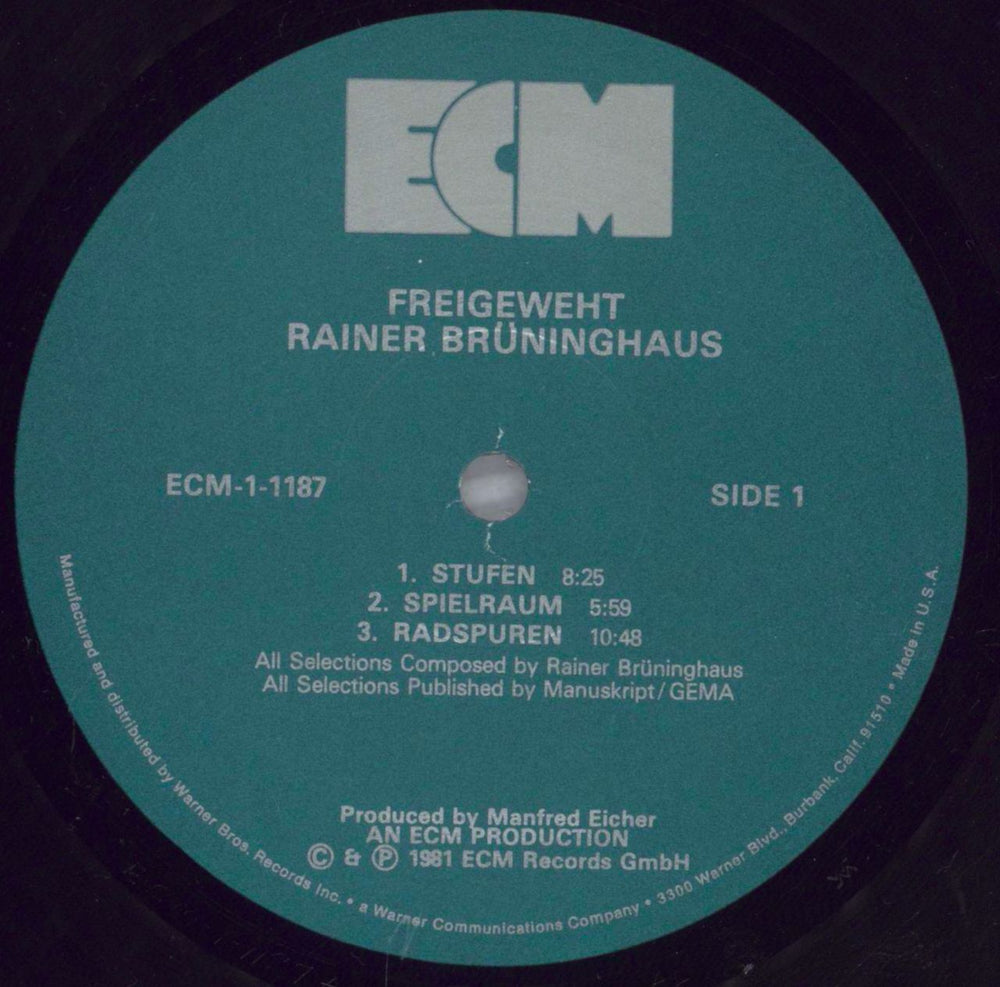 Rainer Brüninghaus Freigeweht - shrink US vinyl LP album (LP record) R7-LPFR823710