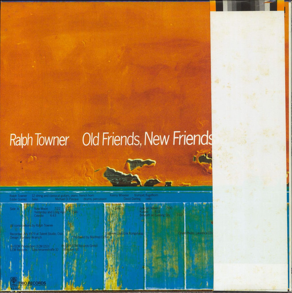 Ralph Towner Old Friends, New Friends Japanese vinyl LP album (LP record)