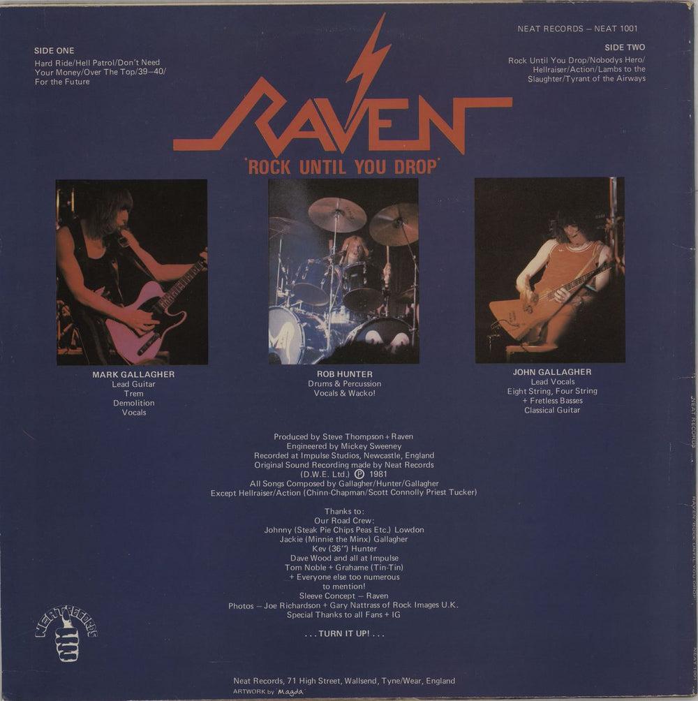 Raven Rock Until You Drop + Poster UK vinyl LP album (LP record)