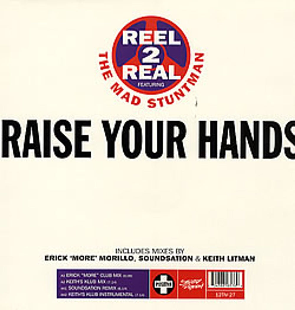 Reel 2 Real Raise Your Hands UK 12" vinyl single (12 inch record / Maxi-single) 12TIV-27