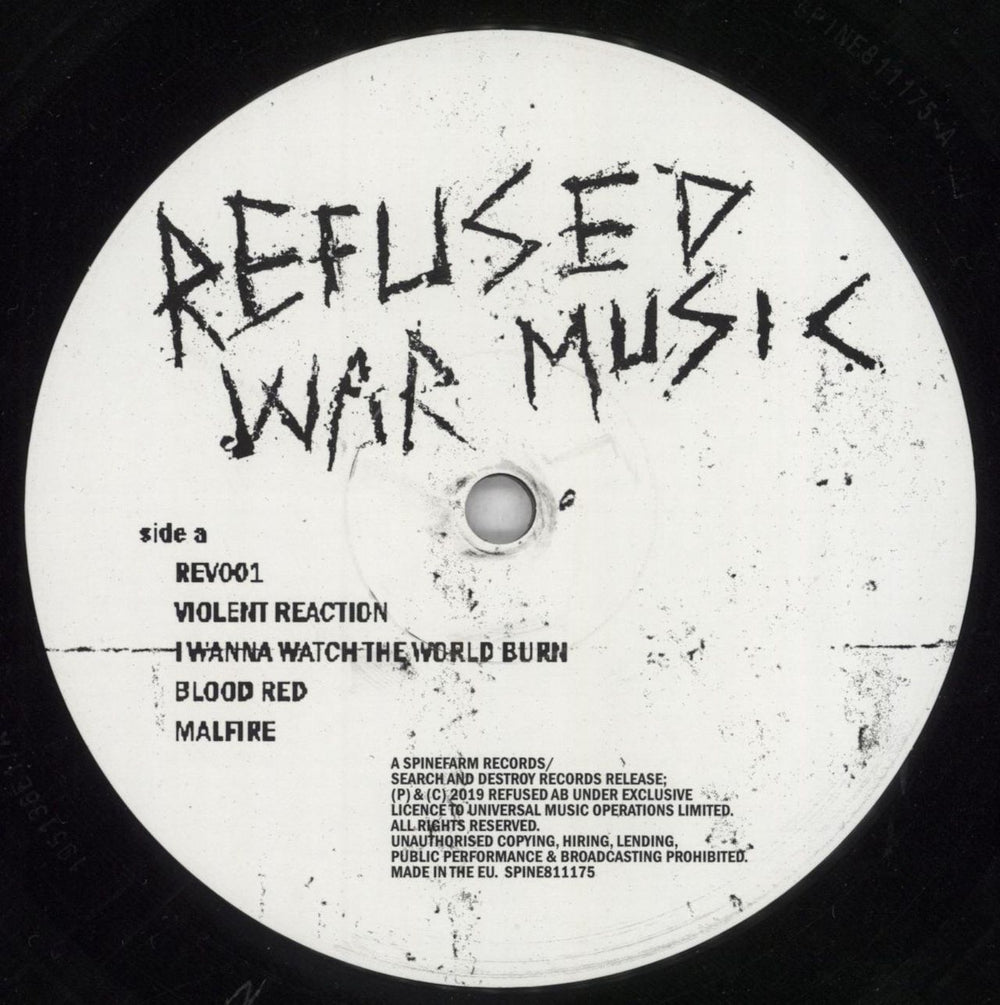 Refused War Music UK vinyl LP album (LP record) YFKLPWA819630