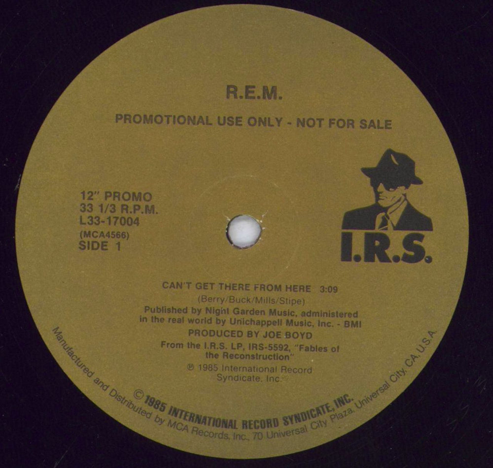 REM Can't Get There From Here US Promo 12" vinyl single (12 inch record / Maxi-single) REM12CA17238